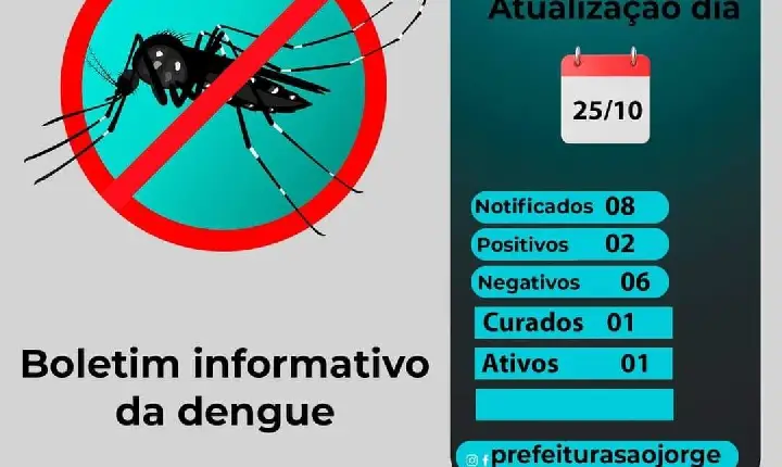 BOLETIM INFORMATIVO DA DENGUE EM SÃO JORGE D'OESTE