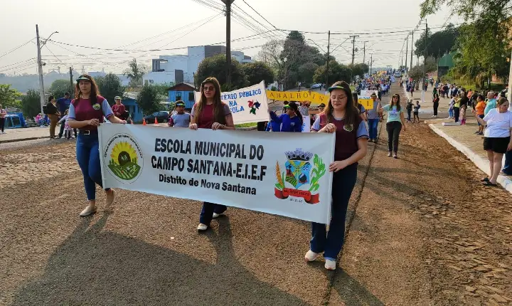 Desfile de 7 de setembro marcam as comemorações da Independência do Brasil em São Jorge D'Oeste.