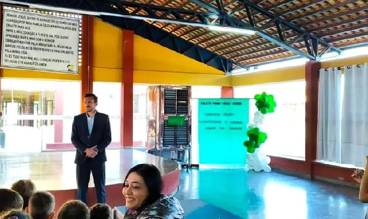 Escola São Jorge recebe climatizador em parceria com a cooperativa de crédito Sicredi