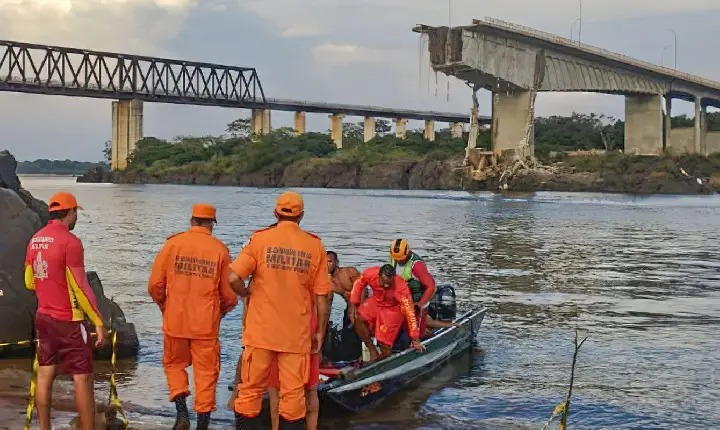 Queda da ponte sobre Rio Tocantins: mergulhadores retomam buscas por desaparecidos