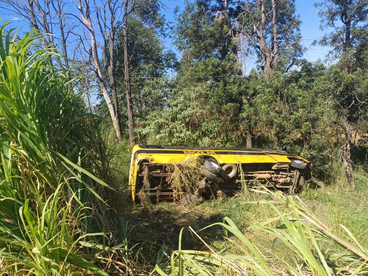 Grave acidente entre caminhões e ônibus escolar deixa alunos e professora feridos na BR-376