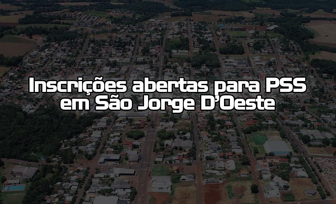 Município de São Jorge D’Oeste abre inscrições para Processo Seletivo Simplificado 01/2024