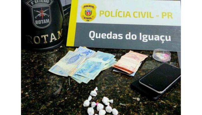 Duas pessoas são presas por tráfico de drogas em Quedas do Iguaçu