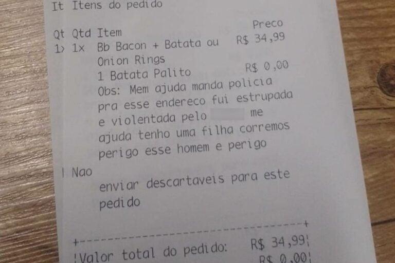 Mulher mantida em cárcere privado pelo ex-companheiro é resgatada após fazer pedido de socorro por aplicativo de delivery