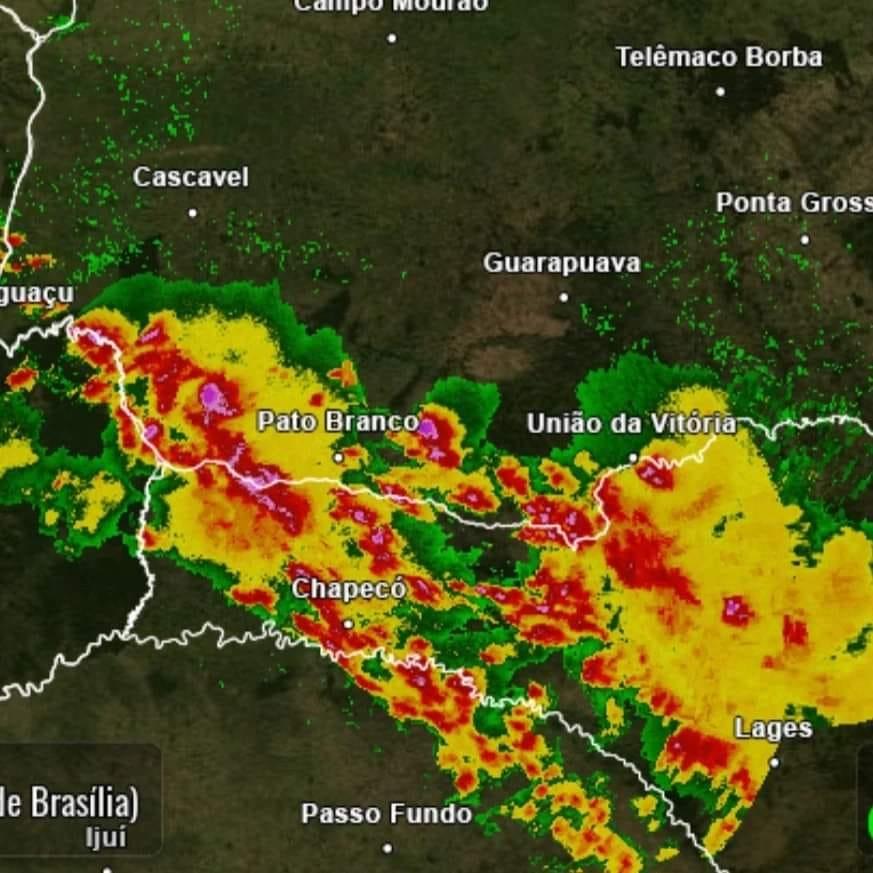 Alerta meteorológico e chuvas intensas afetam São Jorge D'Oeste