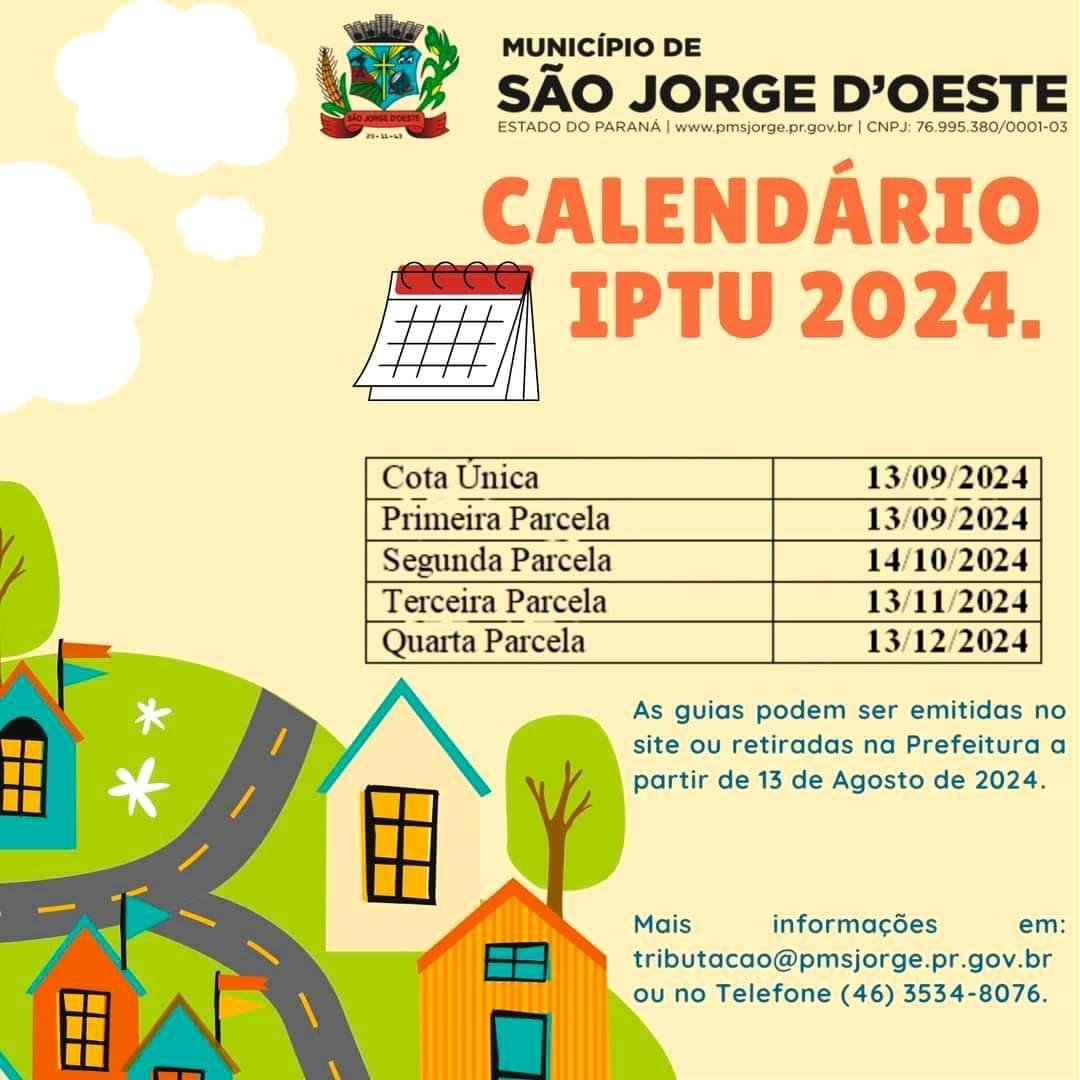 Atenção, moradores de São Jorge d'Oeste! O IPTU 2024 já está disponível